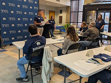 Community Focus FCU facilitating a basic budgeting workshop for youth