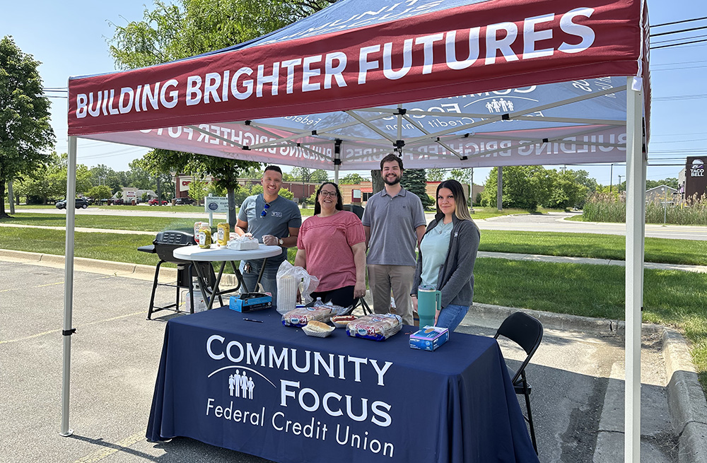 Community Focus FCU team at the Hot Dog Days