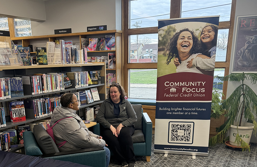 Community Focus team facilitating financial literacy at the Ecorse Public Library