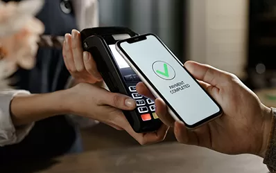 Using a phone to pay with digital wallet